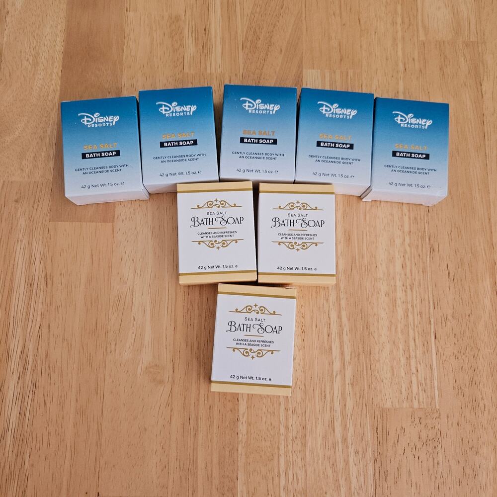 Disney Resorts Sea Salt Travel Size Soap Set of 8
